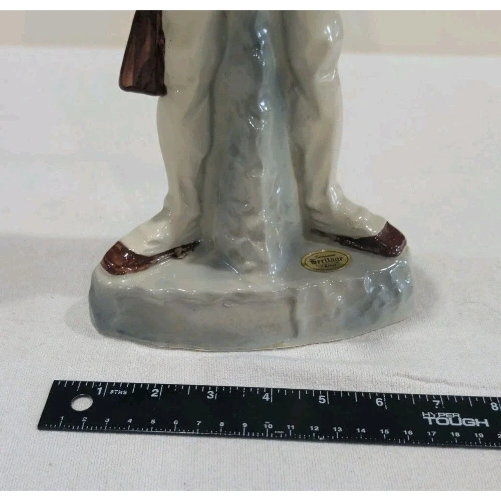 Vintage Ezra Brooks 1975 Soldier Cavalry Blue Coat Bottle Decanter Empty